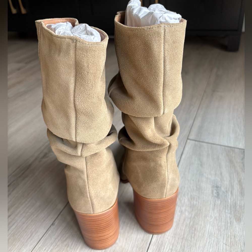 Dolce Vita Talina Boots Olive Suede - Picture 8 of 8